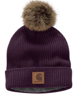 *SALE* ONLY (2) LEFT!! Carhartt Women's Knit Pom-Pom Fleece Lined Hat -